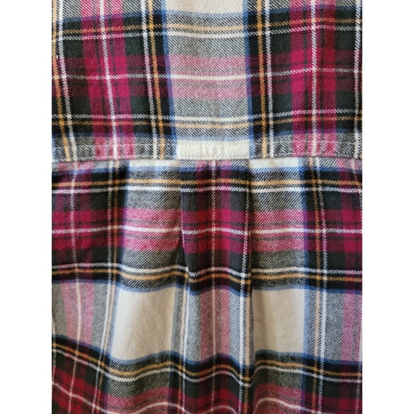 MADEWELL Tartan Plaid Brushed Multi Flannel Top Size Small - Picture 4 of 6